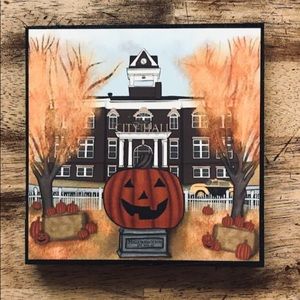 Halloween Town Disney sign.